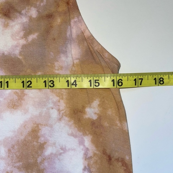 Maurices 24/7 Orange Pink Tie Dye Mock Neck Shift Dress Medium Women’s - Picture 8 of 12